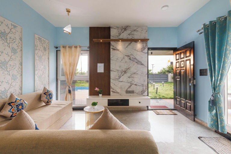 Interior 3, The Blue Orchard Private Pool Lawn 1hr HSR, Krishnagiri