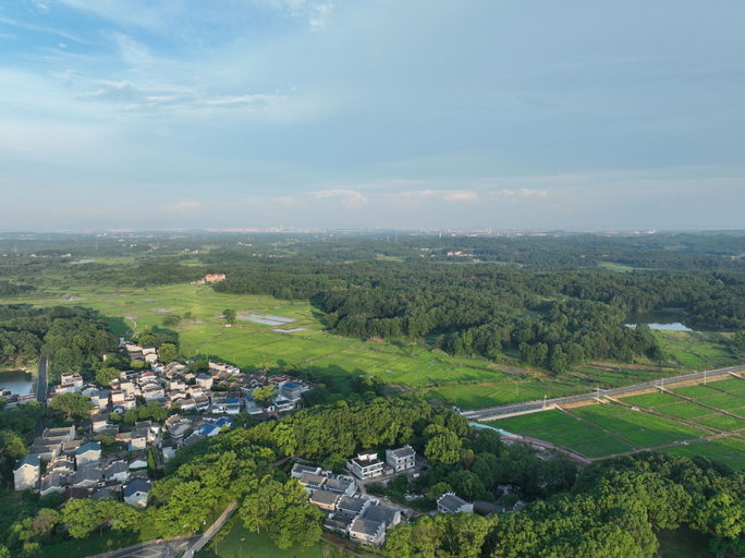 Aerial view 2, Ji'an Diaoyuan Ten-Mile Fragrant Village, Ji'an