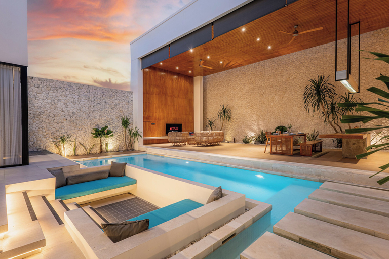 Pool 4, Luxe 3BR Private Pool Villa - 2min Beach, Badung