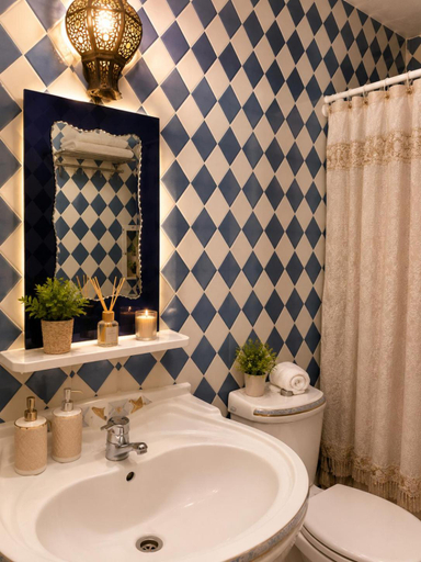 Bathroom 3, Cozy Guesthouse in Aourir near Tamraght, Agadir-Ida ou Tanane