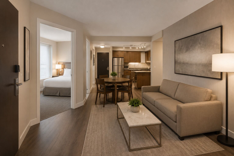 Living area 2, Dovetail Hotel, Toronto