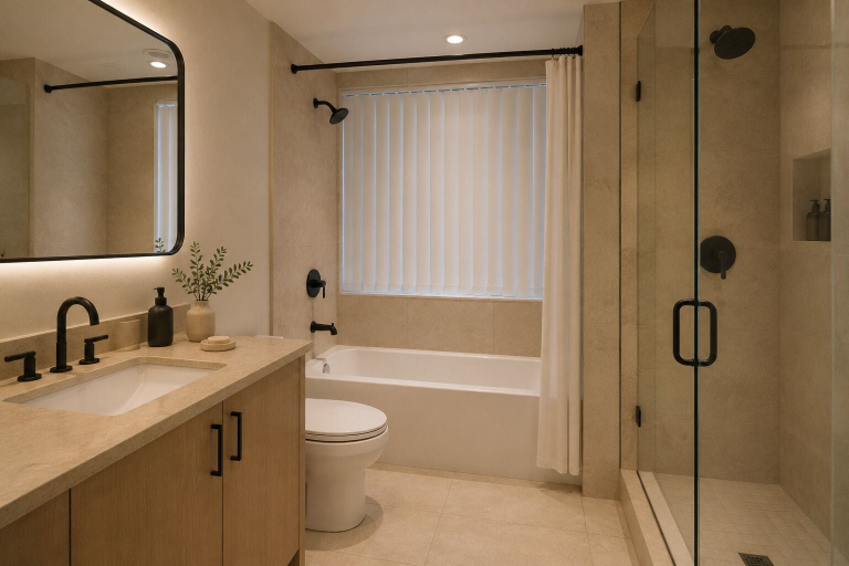 Bathroom, Eastmark Suites, Toronto