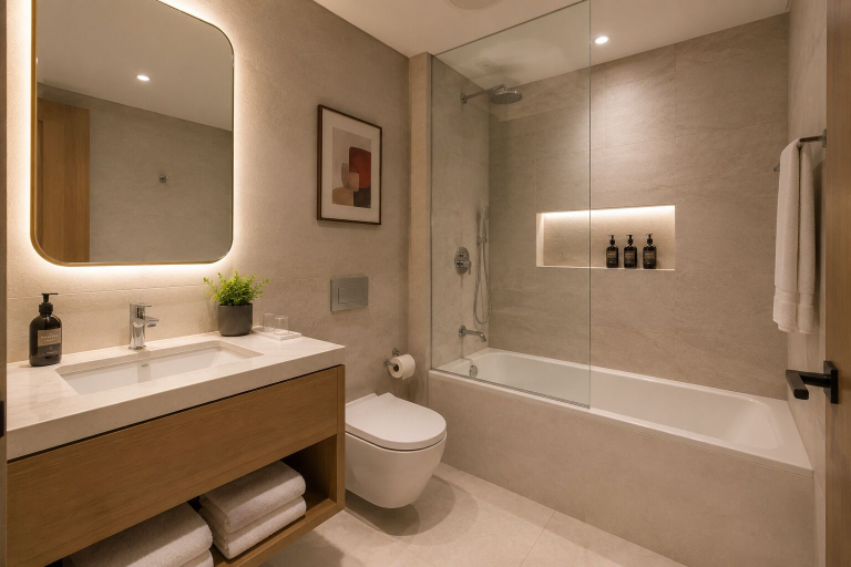 Bathroom, Northcrest Hotel, Toronto