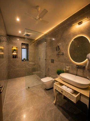 Bathroom 3, Jawai Garh Resort, Pali