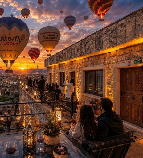 Primary image, Süleyman Cappadocia with Hot Air Balloons View, Nevşehir