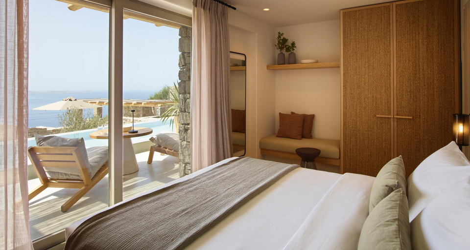 Bedroom 4, Collini Hotel Mykonos, WorldHotels Elite, South Aegean