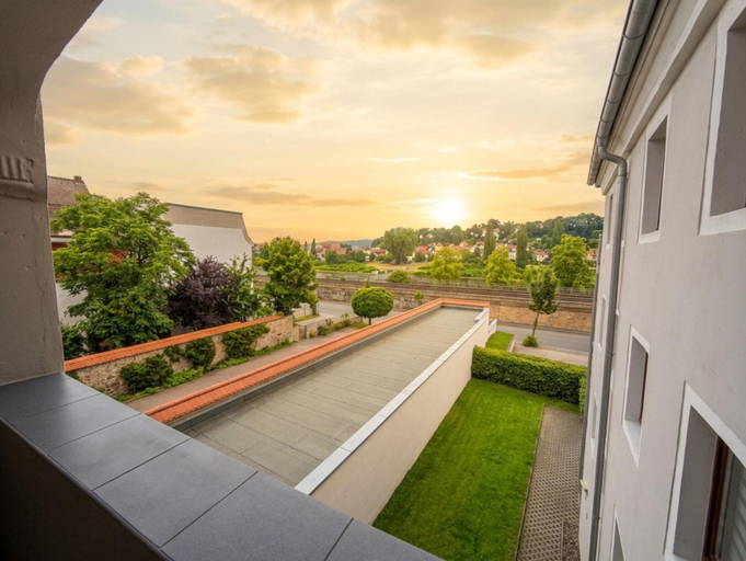 View from property 2, Moderne Ferienwohnung mit Balkon in Pirna, Sächsische Schweiz-Osterzgebirge