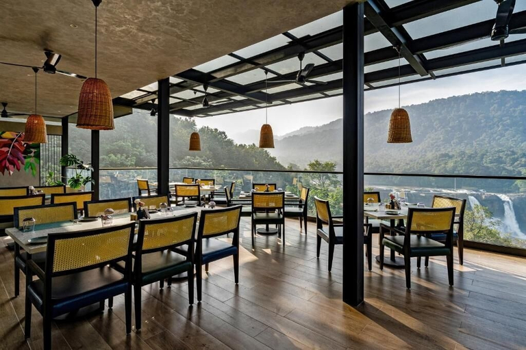 Outdoor dining 2, Flora Misty Falls Athirappilly, Thrissur