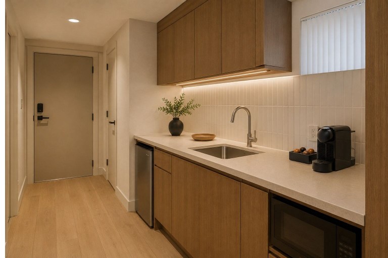 Private kitchen, Eastmark Suites, Toronto