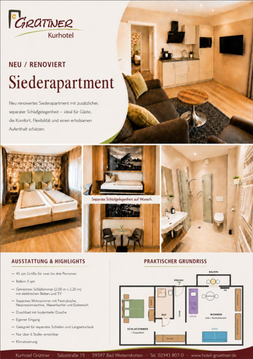 Bedroom 3, Kurhotel Gruttner mit eigenem Sole Thermal Schwimmbad 32 Grad und Saunalandschaft, Soest