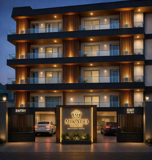 Exterior detail, MIKADO PALACE, Gurgaon