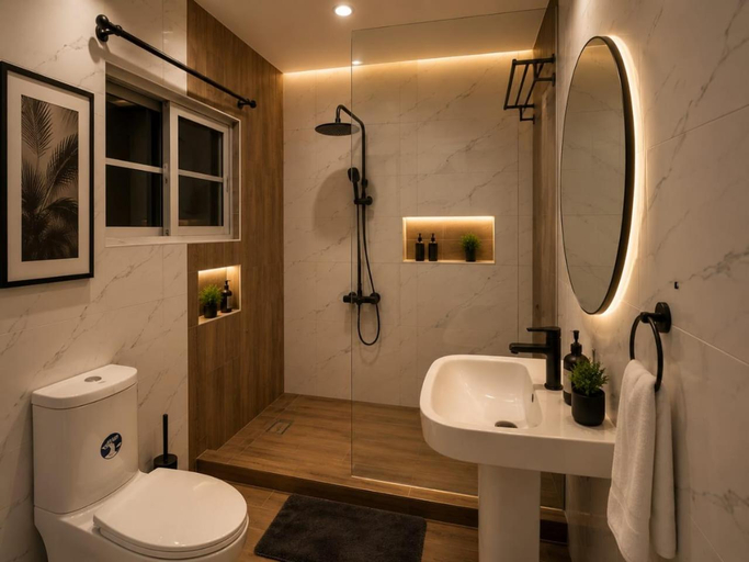 Bathroom, Palazzo Apartments, Kosofe