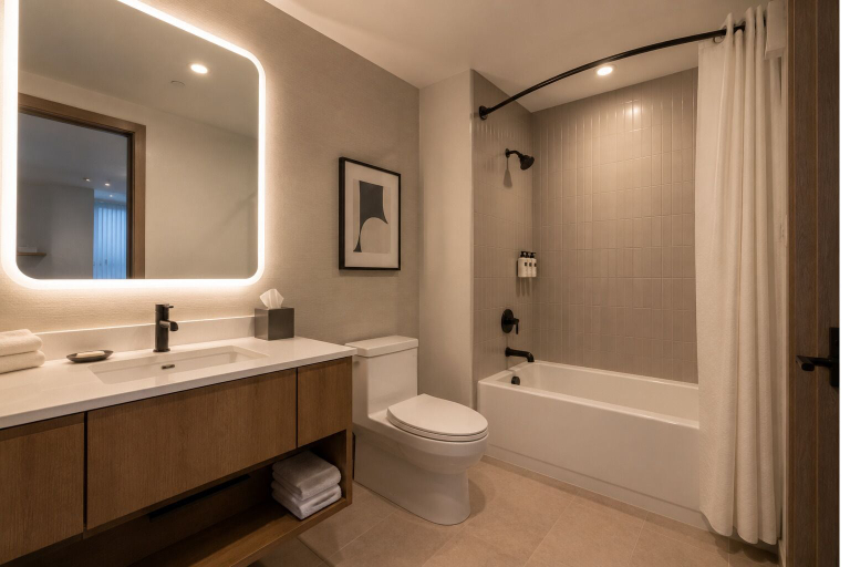 Bathroom, Unionmark Suites, Toronto