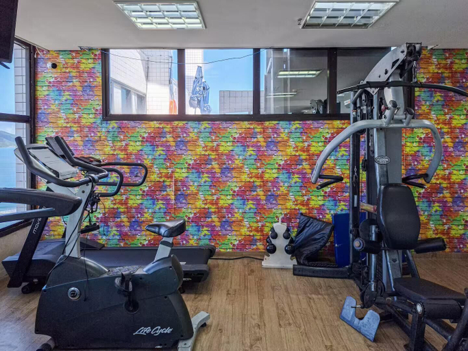 Fitness facility 3, SHB Pé na Areia Piscina Vista Incrível, Santos