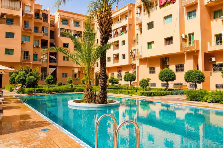 Pool 4, Dar Najat Appartement piscine à Guéliz, Marrakech