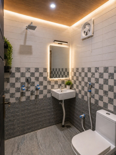 Bathroom, Priya Dham, Mathura