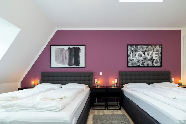 Bedroom 2, Moderne Apartments in der Innenstadt, Würzburg