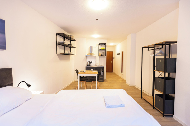 Bedroom 4, Moderne Apartments in der Innenstadt, Würzburg
