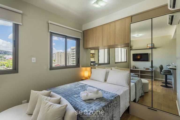 Room 2, Complete and Modern Accommodations in a Building With gym - MCP, Porto Alegre
