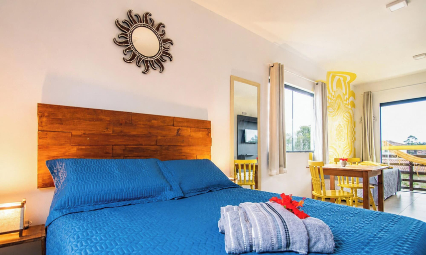 Bedroom 3, Lugar ao Sol - Flats c/ Cozinha no Rosa, Imbituba