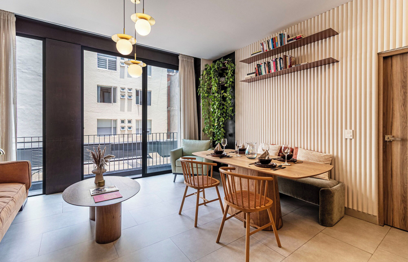 Dining, San Luis by Kukun Apartments, Mexico City