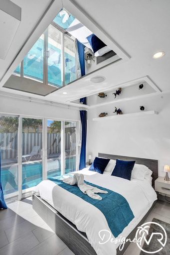 Bedroom 3, Unit C Sea&i Private House Near Deerfield Beach, Broward