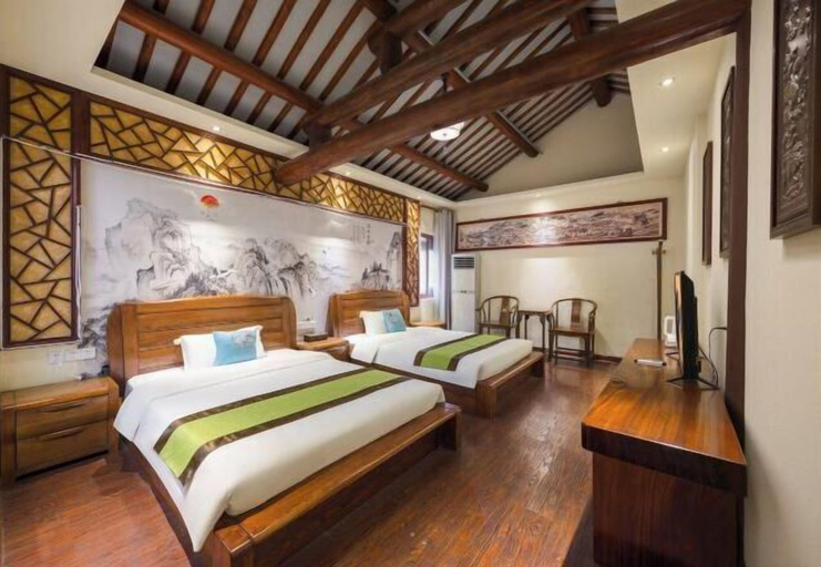 Bedroom 2, Zhouzhuang Hanshe Ziteng Bieyuan, Suzhou