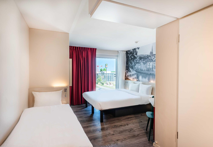 Bedroom 4, B&B Hotel Zürich Airport Rümlang, Dielsdorf