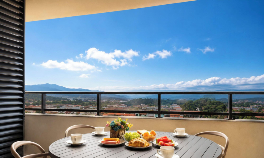 Lanai, Skyline Confort Club - Ocean View - SC, Penha