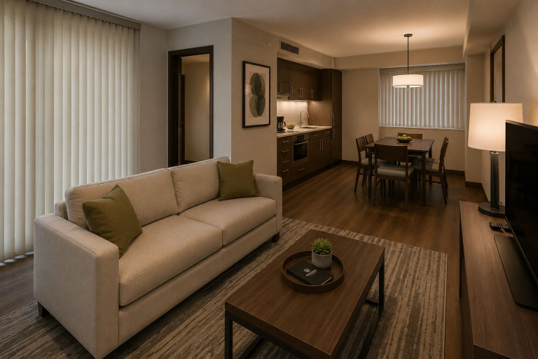 Living area, Havenford Hotel, Toronto