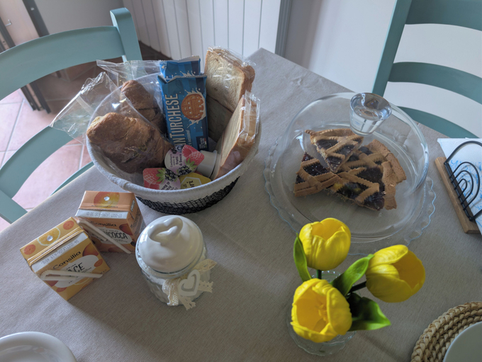 Breakfast meal, Casa de' Vestini, L'Aquila