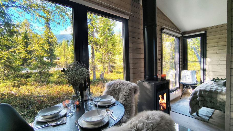View from room 4, Gold Village, Lapland