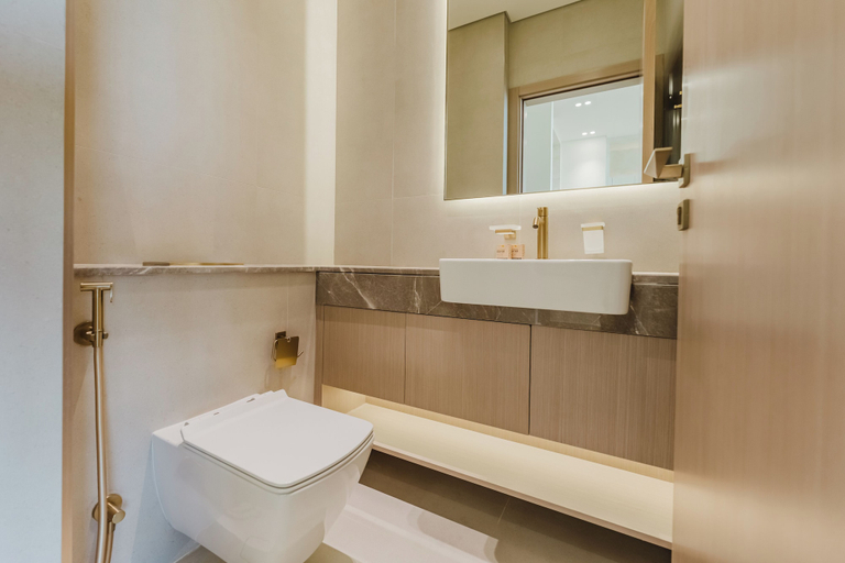 Bathroom 2, PVH - Binghatti Royale 1BR Private Pool, Dubai