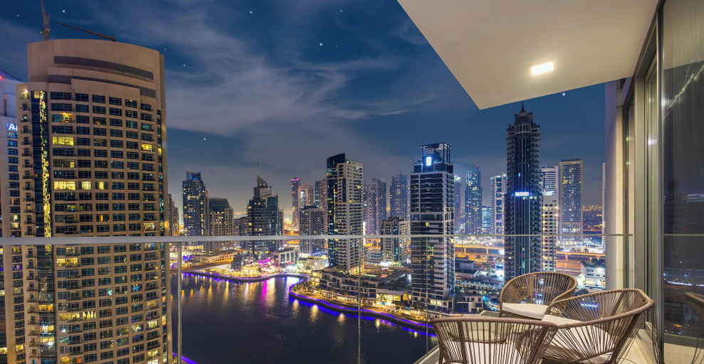 Balcony 3, LUX Contemporary Suite Marina View 5, Dubai
