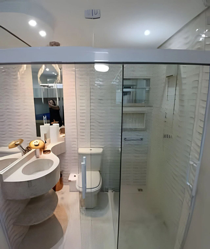 Bathroom 2, SHB Frente ao Mar em Pitangueiras, Guarujá