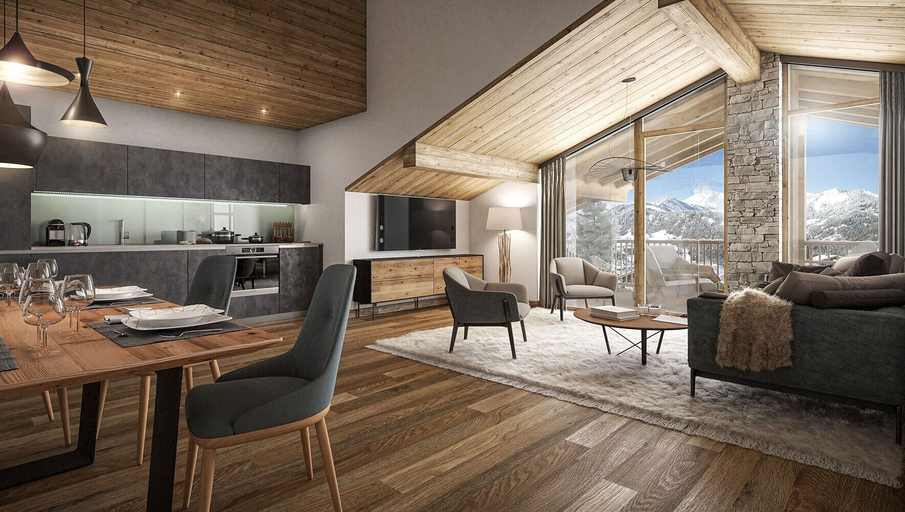 Living area 1, TERRESENS - Les Balcons de Juliette, Savoie