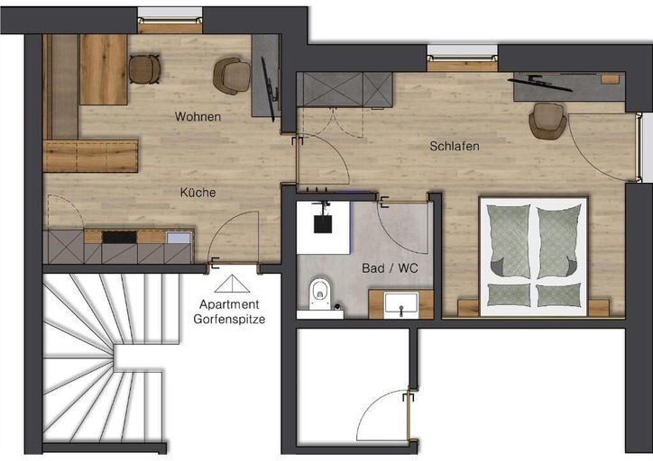Floor plan 3, Maashof, Landeck
