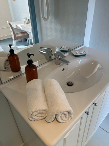 Bathroom, Auberge des Sources, Yonne