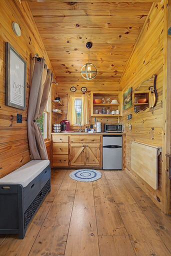 Private kitchen 4, Cabins Out Back-nest, Gillespie