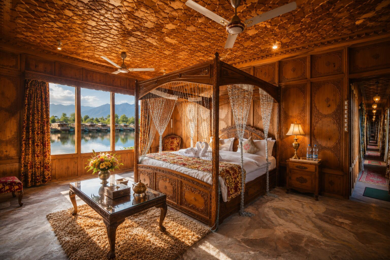 Room 2, Shahenshah Heritage Houseboat, Srinagar