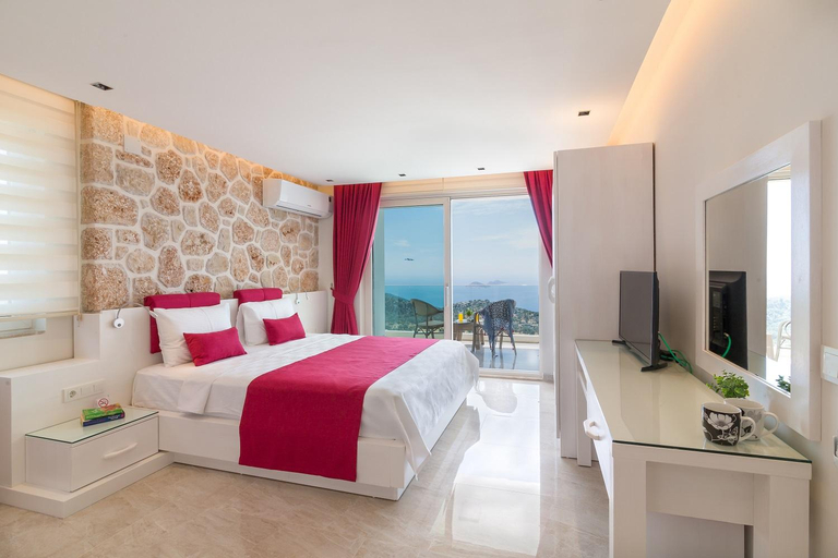 Bedroom 3, Villa La Mer Kalkan 4 Bedroom Luxury, Kaş