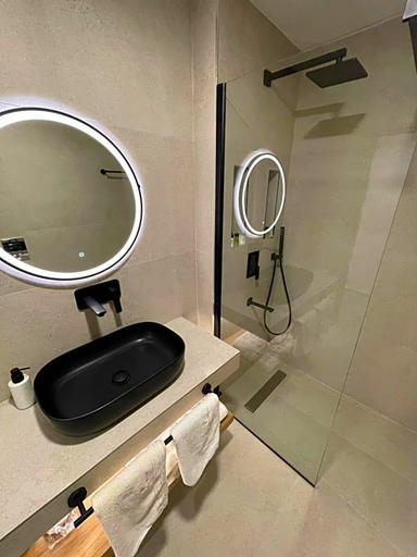 Bathroom 4, Vrachia Beach Hotel & Suites - Adults Only
