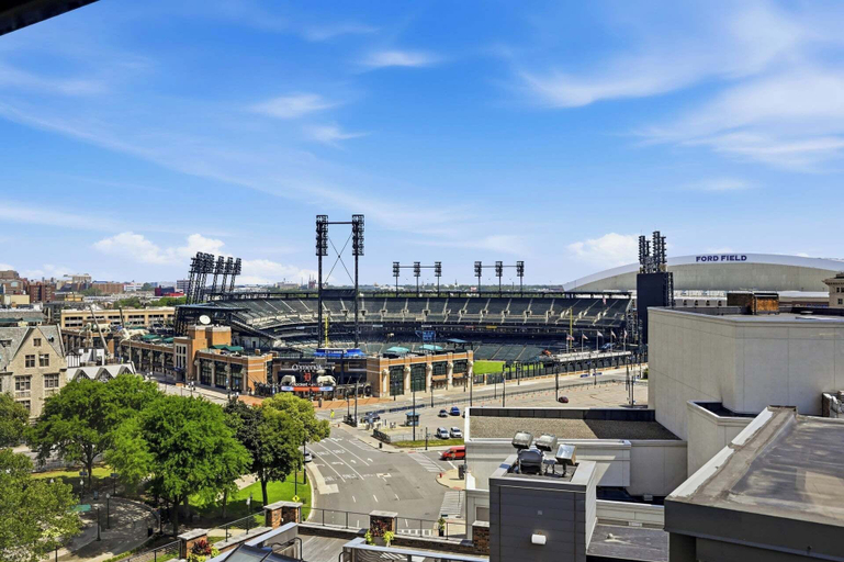 View from property 4, 2 BR Iconic Detroit High-Rise Loft, Wayne