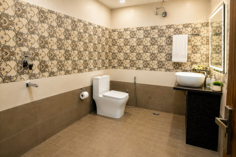 Bathroom 5, Hotel JB Square Ayodhya Near Ram Mandir, Airport & Ayodhya Cantt, Faizabad
