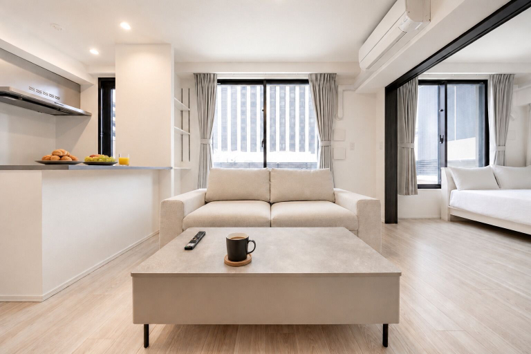 Living area 3, Morikoya Hotel, Taitō