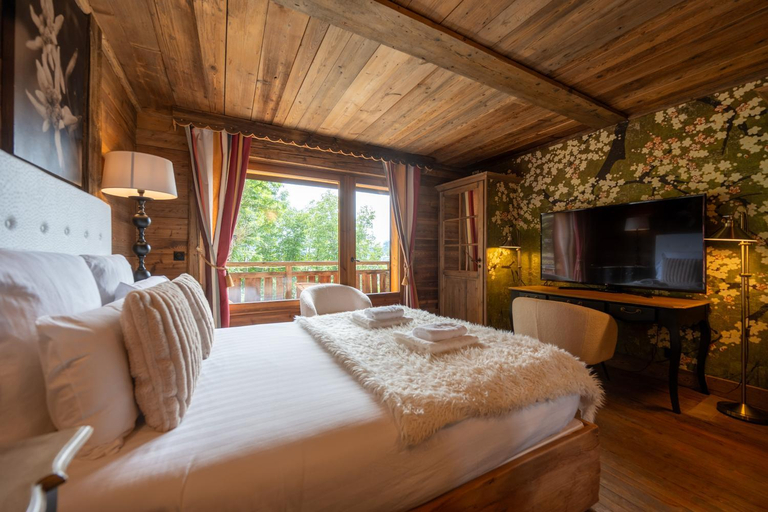 Bedroom 2, Chalet Prestige Megeve Centre Jacuzzi 10 p, Haute-Savoie