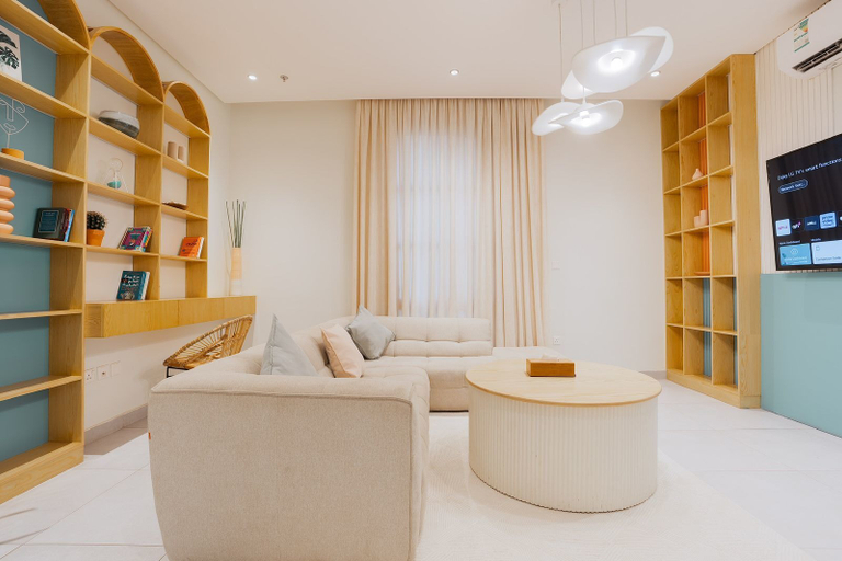 Front of property, Three Bedroom Colorful & Exotic Flat in Alrabie, Riyadh