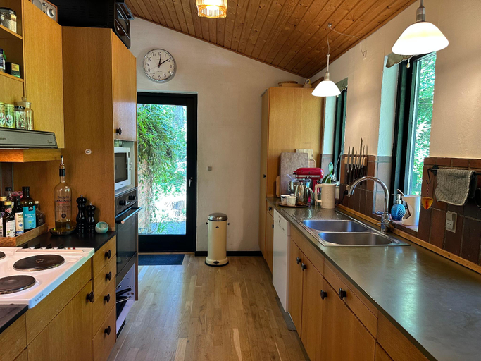 Kitchen, Architect house with hot tub and deck in a secluded spot, Hillerød