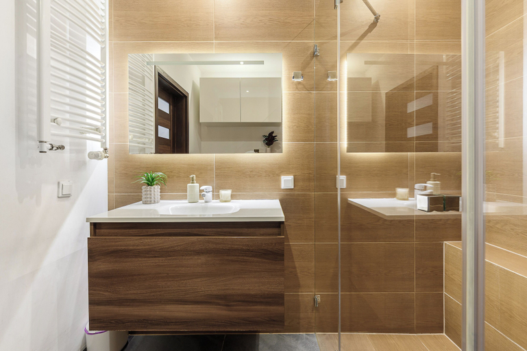 Bathroom 2, Lumina 2BR Apart with Two Patio, Warsaw