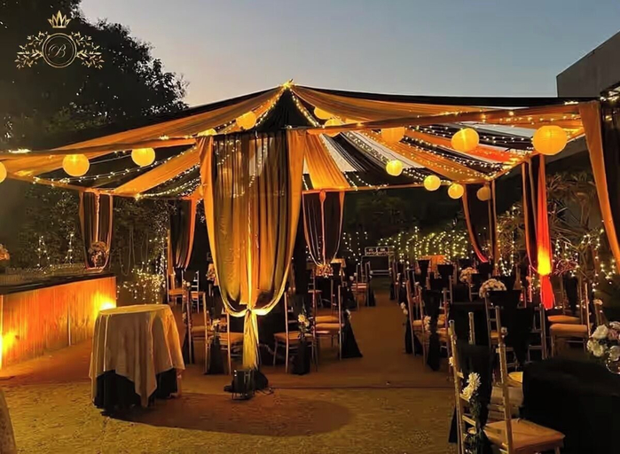 Outdoor banquet area, Nik Banquet Hall Chhatarpur Delhi, Delhi